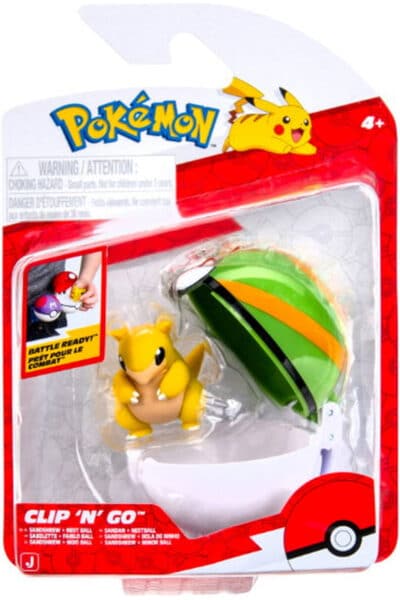 Sandshrew Clip 'N' Go med Nest Ball – sæt i emballage