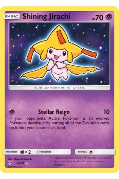 Shining Jirachi 42/73 Holo Rare Shining Legends