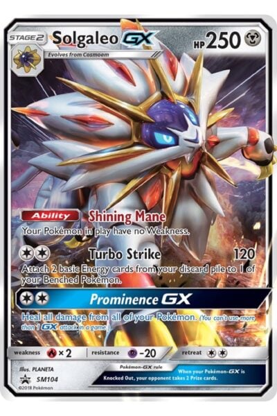 Solgaleo-GX SM104 Stor SM Black Star Promos