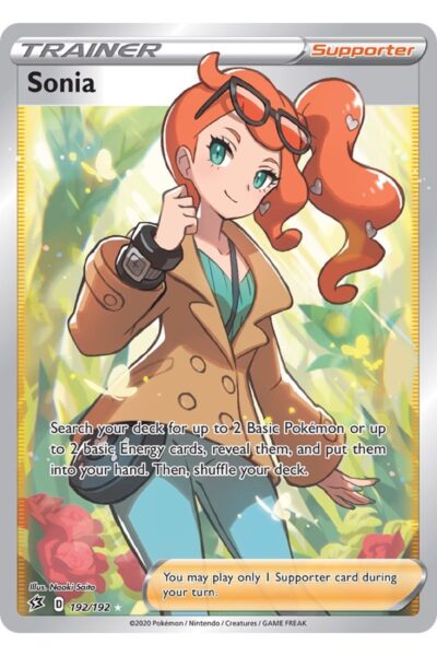 Sonia, full art Supporter-kort 192/192 fra Rebel Clash