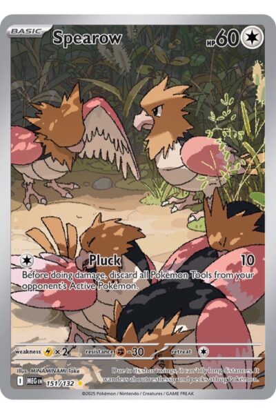 Spearow 151/132 Illustration Rare fra sættet Mega Evolution