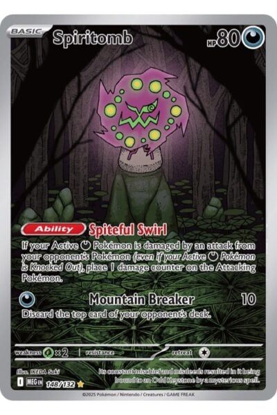 Spiritomb 148/132, Illustration Rare fra Mega Evolution, Pokémon TCG-kort