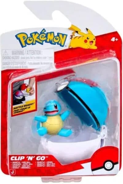 Squirtle Clip 'N' Go med Lure Ball – sæt i emballage
