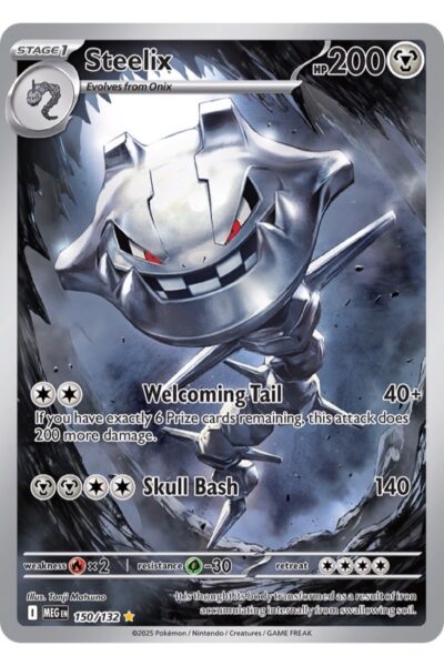 Steelix 150/132 Illustration Rare fra Mega Evolution