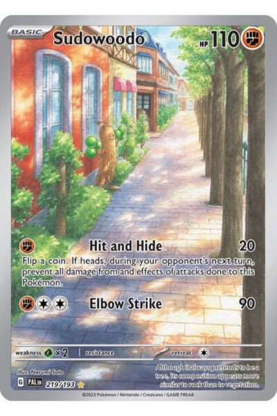 Sudowoodo 219/193 Paldea Evolved