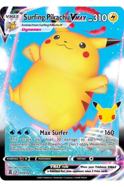 Surfing Pikachu VMAX 9/25 Celebrations