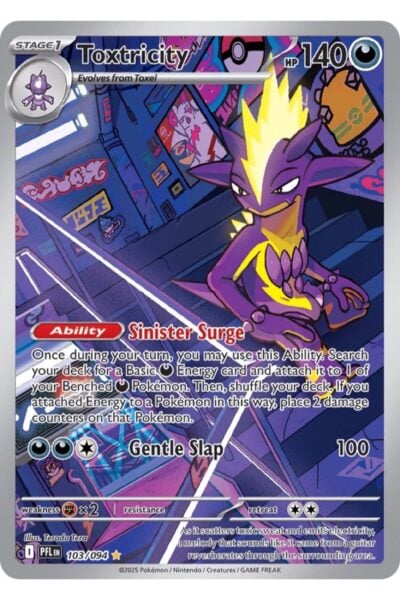 Toxtricity 103/94 Illustration Rare fra Phantasmal Flames, illustreret af Terada Tera