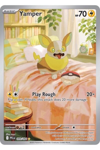 Yamper, Illustration Rare 99/94 fra Phantasmal Flames, illustreret af tono