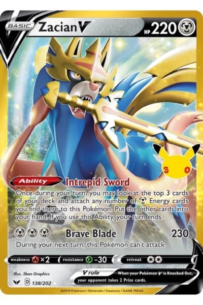 Zacian V 138 30th Celebration: Classic Collection