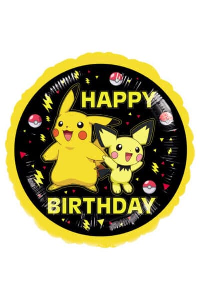 Pikachu og Pichu fødselsdagsballon 43 cm – produktfoto