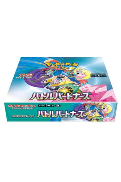Japansk Battle Partners SV9 booster box med original blå og pink emballage