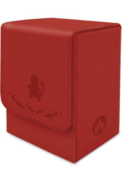 Rød deckbox med Charmander-motiv fra 151 First Partner Gift Box