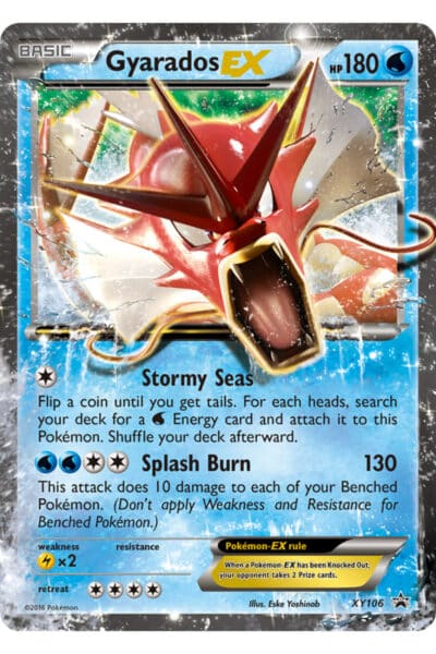 Gyarados-EX XY106 fra XY Black Star Promos – officielt referencebillede