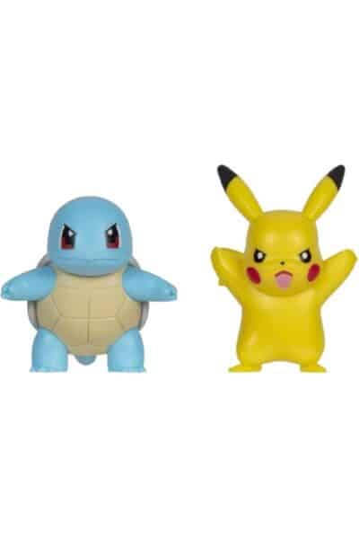 Squirtle og Pikachu Pokémon Battle Figure – 2-pak