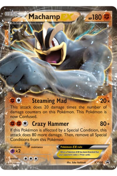 Machamp-EX XY108 fra XY Black Star Promos – officielt referencebillede