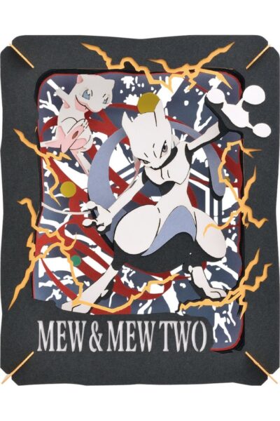 Mew og Mewtwo Paper Theater – Byg selv papirfigur