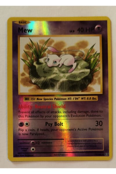 Mew 53/108 Reverse Holo fra Evolutions, det konkrete Good-kort