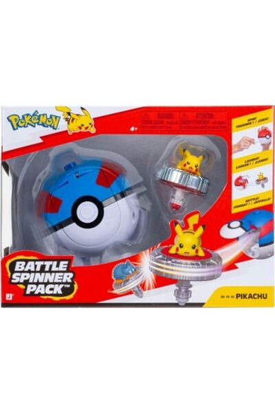Pokemon Battle Spinner med Pikachu og Great Ball