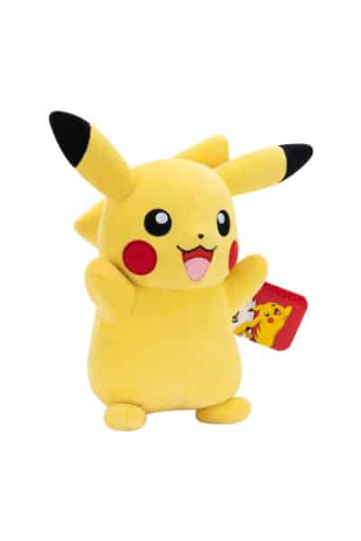 Pikachu bamse 30 cm PKW4467 set skråt forfra